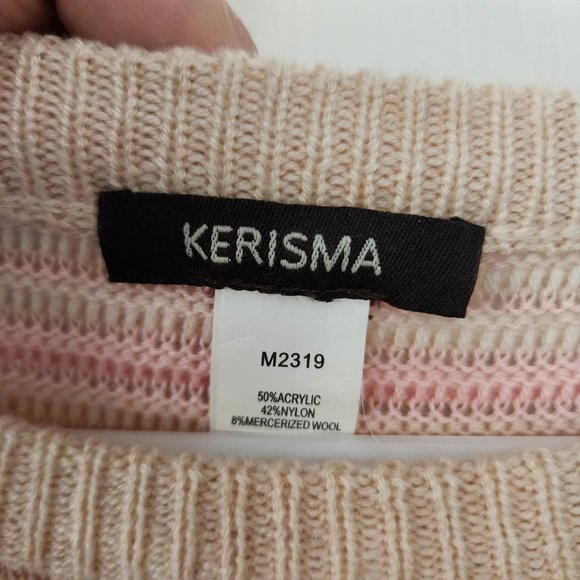 NWOT Knit Pastel Stripe Textured Sweater Dress - Picture 7 of 9